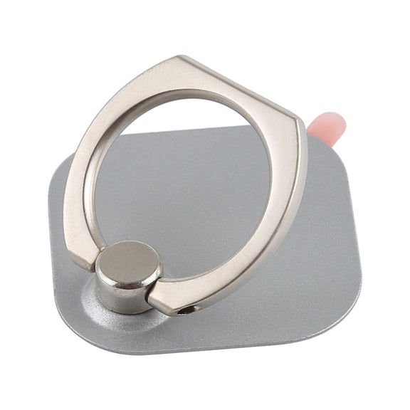 Ring Phone Metal Holder for iPad, iPhone, Galaxy, Huawei, Xiaomi, LG, HTC and Other Smart Phones (Silver)