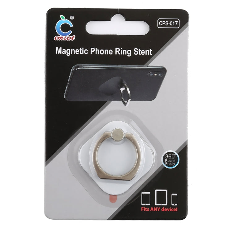 Ring Phone Metal Holder for iPad, iPhone, Galaxy, Huawei, Xiaomi, LG, HTC and Other Smart Phones (White)