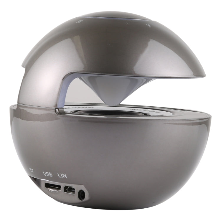 BT-118 Mini Wireless Bluetooth Speaker with Breathing Light, Support Hands-free / TF Card / AUX(Grey)