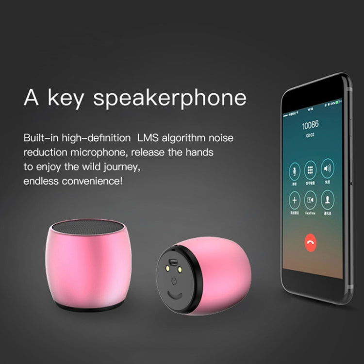 SARDiNE F1 Aluminium Alloy Stereo Wireless Bluetooth Speaker with Charging Dock, Support Hands-free(Gold) - free shipping - PMC TechLife - Order now!
