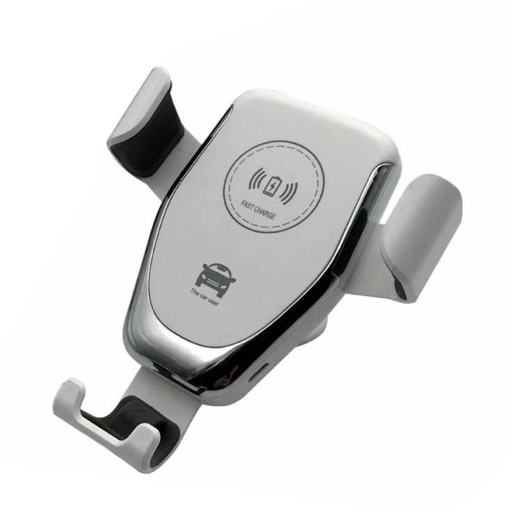 C6 Gravity Induction Car Qi Wireless Charger Fast Charging Air Vent Phone Holder(White) - Car Holders by PMC TechLife | Online Shopping South Africa | PMC TechLife