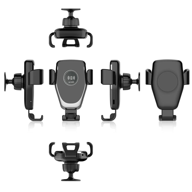 C6 Gravity Induction Car Qi Wireless Charger Fast Charging Air Vent Phone Holder(White) - Car Holders by PMC TechLife | Online Shopping South Africa | PMC TechLife