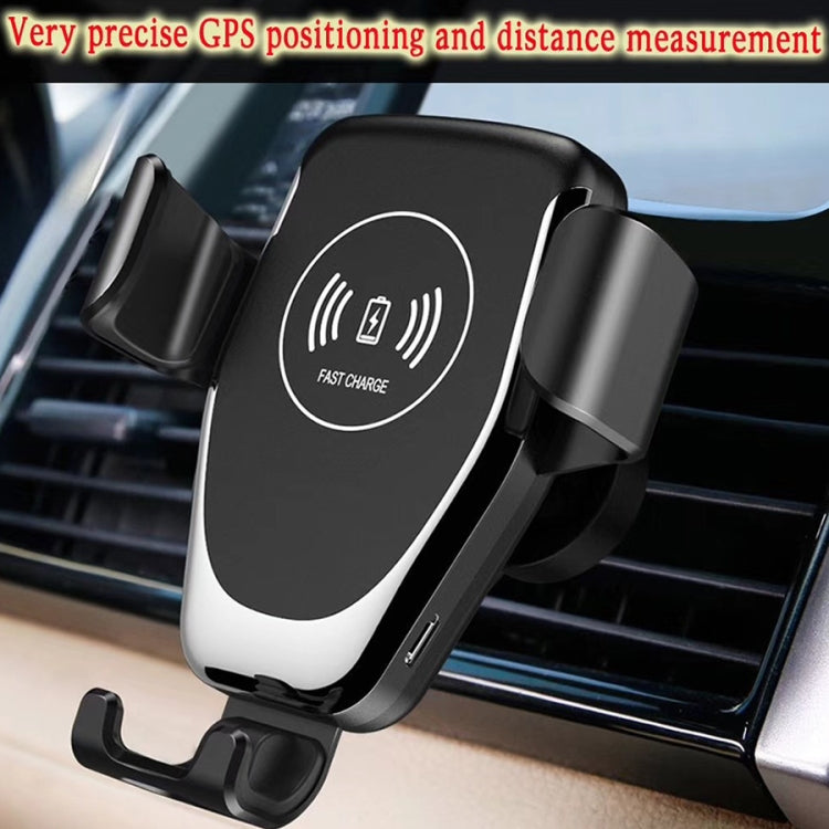 C6 Gravity Induction Car Qi Wireless Charger Fast Charging Air Vent Phone Holder(White) - Car Holders by PMC TechLife | Online Shopping South Africa | PMC TechLife