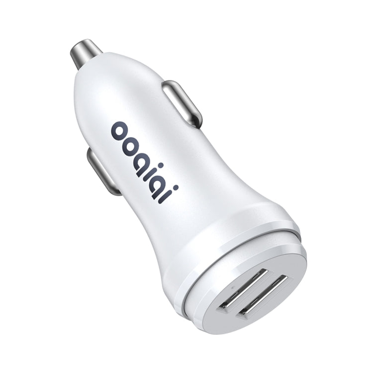 ipipoo XP-1 Dual USB Car Fast Charging Charger with Android Line (White) - free shipping - PMC Jewellery - Order now!
