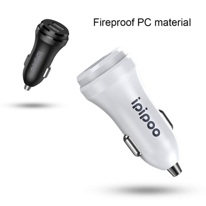 ipipoo XP-1 Dual USB Car Fast Charging Charger with Android Line (White) - free shipping - PMC Jewellery - Order now!