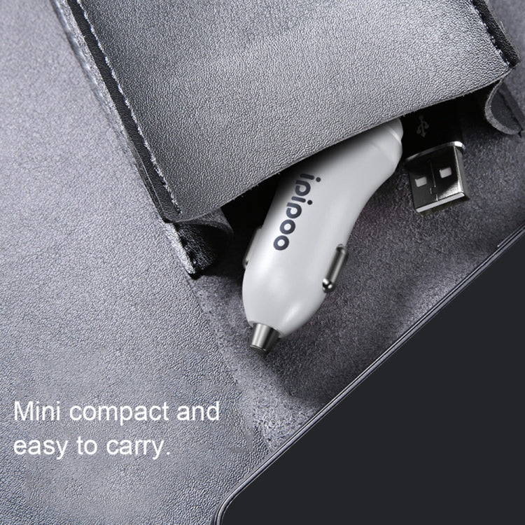 ipipoo XP-1 Dual USB Car Fast Charging Charger with Android Line (White) - free shipping - PMC Jewellery - Order now!