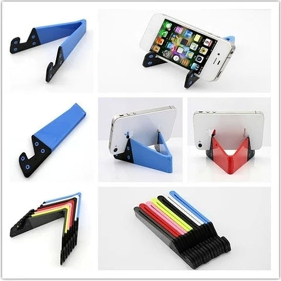 V Shape Universal Mobile Phone Tablet Bracket Holder (Purple)