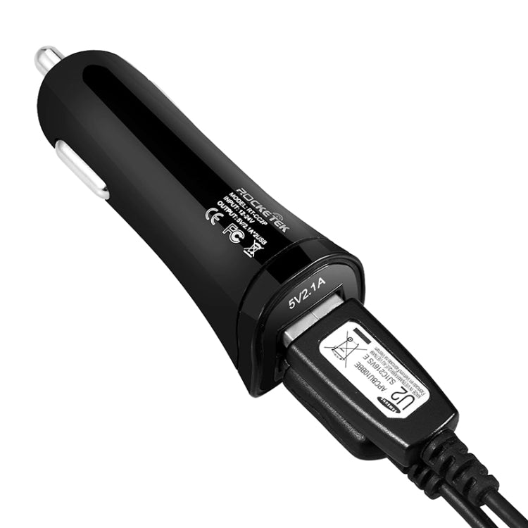 ROCKETEK CC2P DC 5V 4.2A Dual USB Smart Car Charger - Car Charger by ROCKETEK | Online Shopping South Africa | PMC Jewellery | Buy Now Pay Later Mobicred