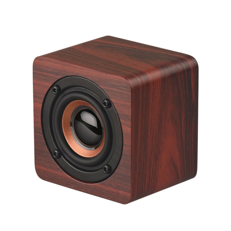 Q1 Wooden Mini Portable Mega Bass Wireless Bluetooth Speaker(Red) - Mini Speaker by PMC TechLife | Online Shopping South Africa | PMC TechLife