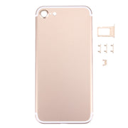 5 in 1 for iPhone 7 (Back Cover + Card Tray + Volume Control Key + Power Button + Mute Switch Vibrator Key) Full Assembly Housing Cover(Gold)