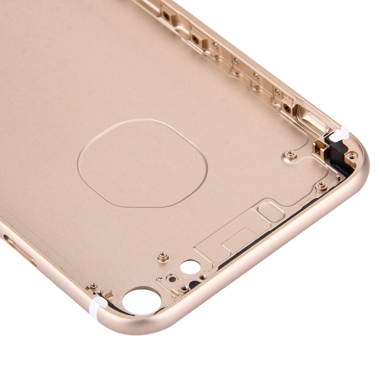 5 in 1 for iPhone 7 (Back Cover + Card Tray + Volume Control Key + Power Button + Mute Switch Vibrator Key) Full Assembly Housing Cover(Gold) - Back Cover by PMC TechLife | Online Shopping South Africa | PMC TechLife