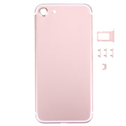 5 in 1 for iPhone 7 (Back Cover + Card Tray + Volume Control Key + Power Button + Mute Switch Vibrator Key) Full Assembly Housing Cover(Rose Gold)