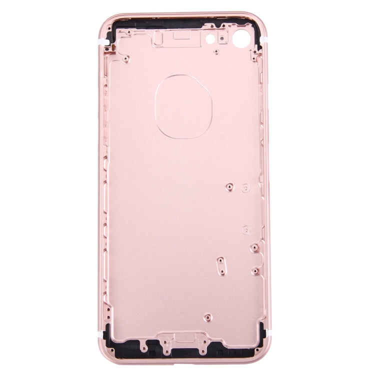 5 in 1 for iPhone 7 (Back Cover + Card Tray + Volume Control Key + Power Button + Mute Switch Vibrator Key) Full Assembly Housing Cover(Rose Gold) - Back Cover by PMC TechLife | Online Shopping South Africa | PMC TechLife