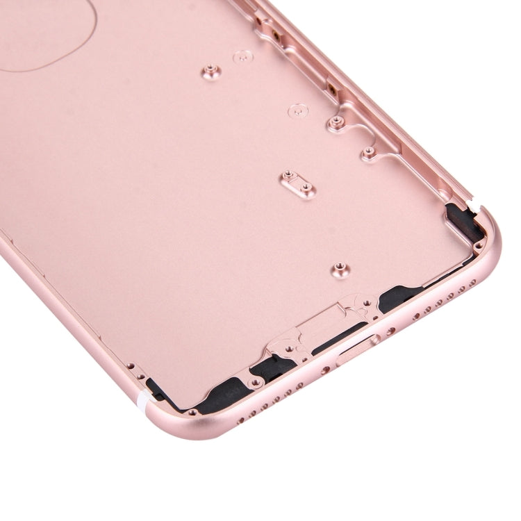 5 in 1 for iPhone 7 (Back Cover + Card Tray + Volume Control Key + Power Button + Mute Switch Vibrator Key) Full Assembly Housing Cover(Rose Gold) - Back Cover by PMC TechLife | Online Shopping South Africa | PMC TechLife