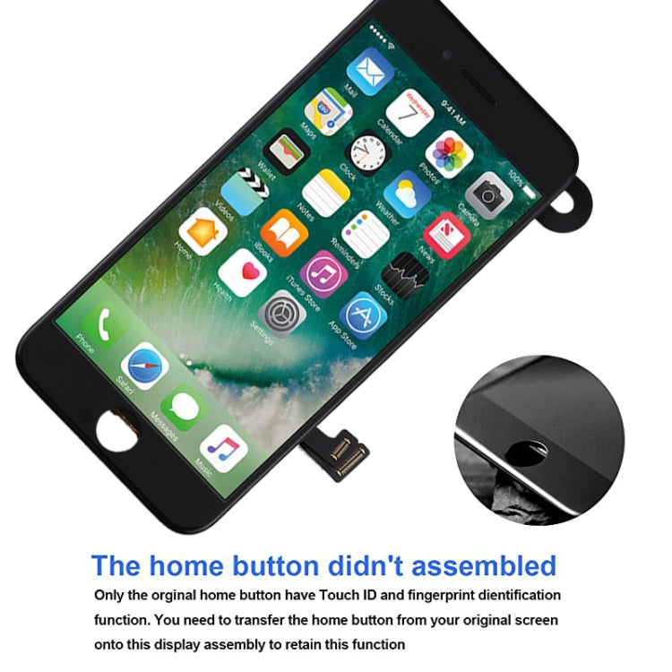 TFT LCD Screen for iPhone 7 with Digitizer Full Assembly include Front Camera (White)