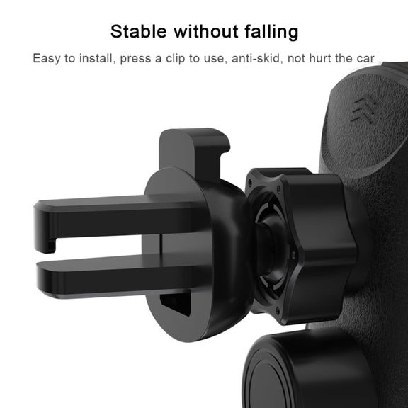 Q2 15W Universal Rotation Infrared Induction Magnetic Car Wireless Charging Mobile Phone Holder with Micro USB + 8 Pin + Type-C / USB-C Magnetic Connector(Red)