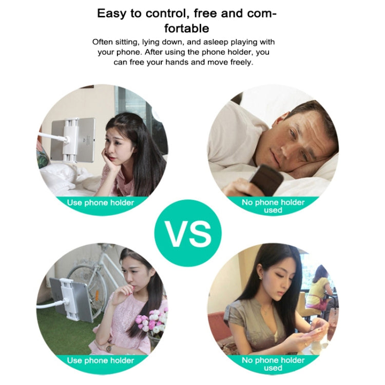 UBN-20 Universal 360 Degrees Rotating Detachable Three-stage Lazy Bracket Mobile Phone / Tablet Desktop Bracket (Gold) - Desktop Holder by PMC TechLife | Online Shopping South Africa | PMC TechLife