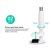 UBN-20 Universal 360 Degrees Rotating Detachable Three-stage Lazy Bracket Mobile Phone / Tablet Desktop Bracket (Silver)