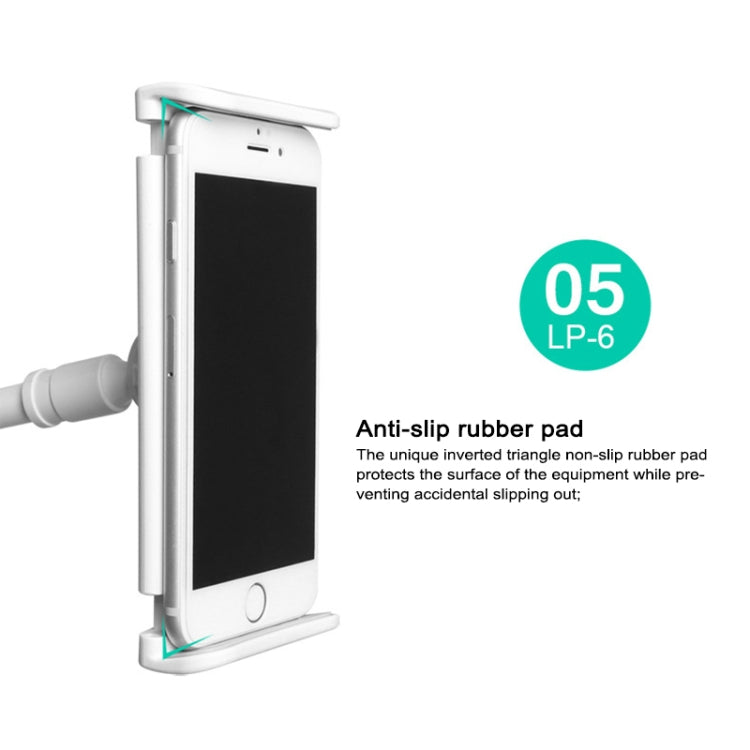 UBN-20 Universal 360 Degrees Rotating Detachable Three-stage Lazy Bracket Mobile Phone / Tablet Desktop Bracket (Silver)