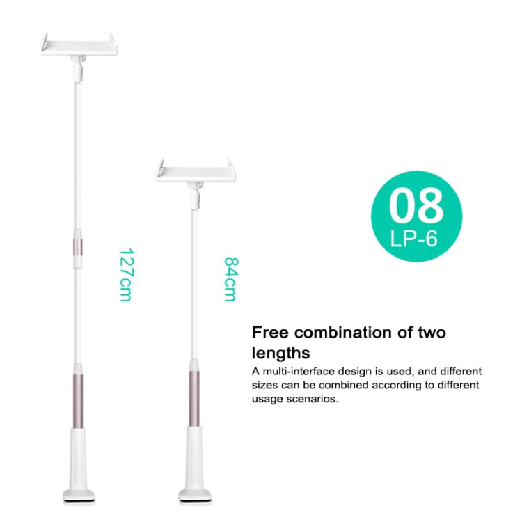 UBN-20 Universal 360 Degrees Rotating Detachable Three-stage Lazy Bracket Mobile Phone / Tablet Desktop Bracket (Silver)