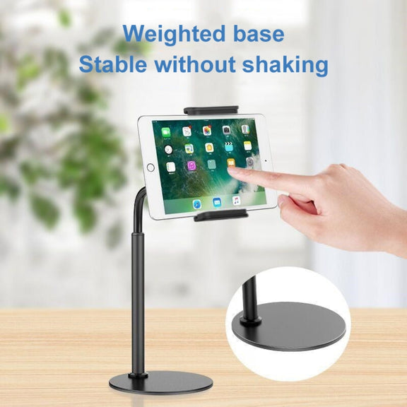 ZM-15 Rotatable Aluminum Alloy Desktop Stand Lazy Stand for 4.7-12.9 inch Mobile Phones / Tablets (White)