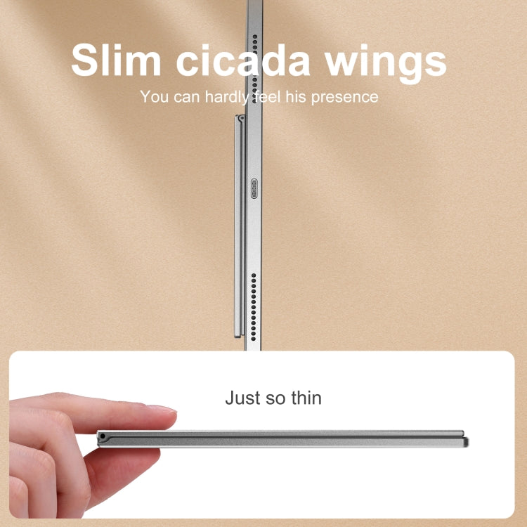 R-JUST PB07 Linear Shape Magnetic Folding Portable Aluminum Alloy Tablet Holder - Hand-Sticking Bracket by R-JUST | Online Shopping South Africa | PMC TechLife