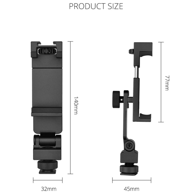 YELANGU PC10 360 Degree Rotating Horizontal Vertical Shooting Phone Clamp Holder Bracket (Black) - Desktop Holder by YELANGU | Online Shopping South Africa | PMC TechLife | Buy Now Pay Later Mobicred