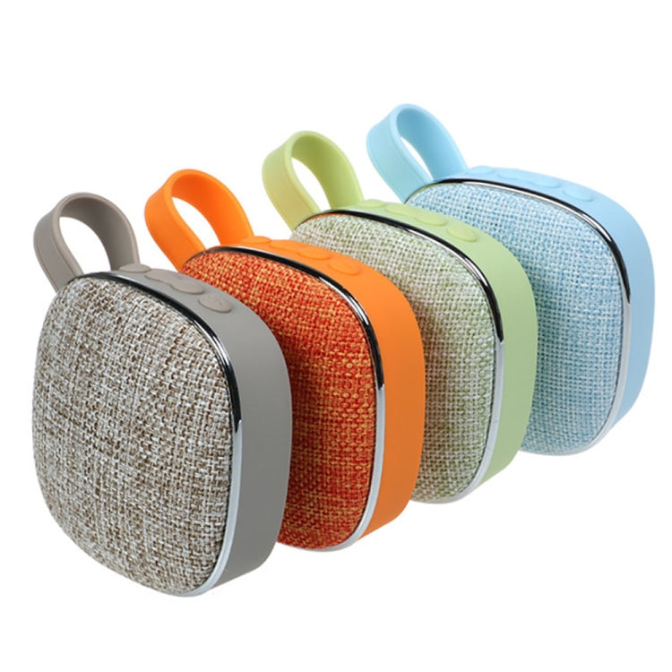 X25new Cloth Texture Square Portable Mini Bluetooth Speaker, Support Hands-free Call & TF Card & AUX(Blue)