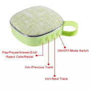 X25new Cloth Texture Square Portable Mini Bluetooth Speaker, Support Hands-free Call & TF Card & AUX(Blue)