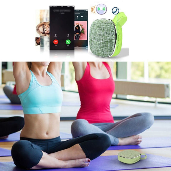X25new Cloth Texture Square Portable Mini Bluetooth Speaker, Support Hands-free Call & TF Card & AUX(Blue)