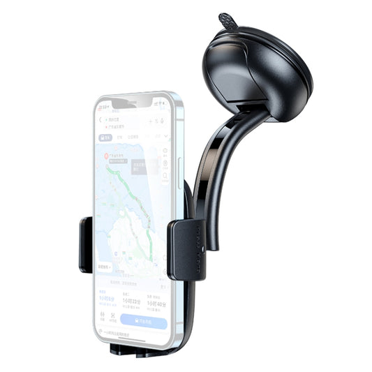 USAMS ZJ063 Car Center Console Retractable Phone Holder for 4.7-7.2 inch Mobile Phones (Black) - Universal Car Holders by USAMS | Online Shopping South Africa | PMC Jewellery | Buy Now Pay Later Mobicred