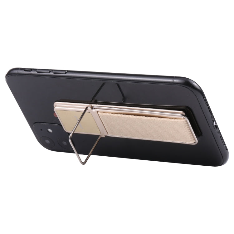 cmzwt CPS-030 Adjustable Folding Magnetic Mobile Phone Holder Bracket with Grip (Gold) - Hand-Sticking Bracket by PMC TechLife | Online Shopping South Africa | PMC TechLife