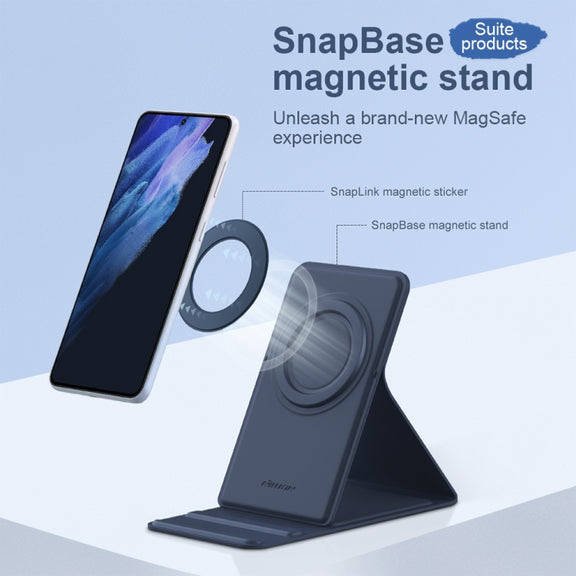 NILLKIN Skin-friendly Version Magsafe Ring Magnetic Mobile Phone Holder Set(Black)