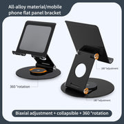 L04 Height / Angle Adjustable Full Metal Folding Laptop Holder For Laptops Below 17.3 inch (Black)