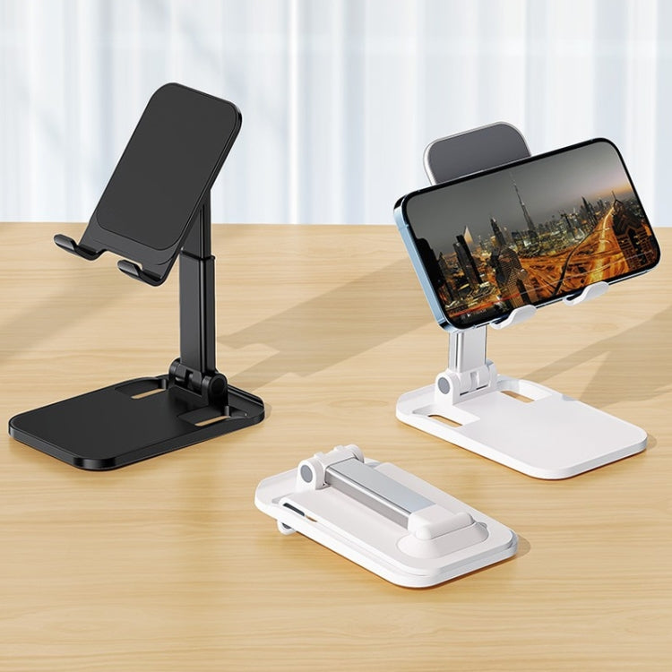 ROCK Desktop Folding Mobile Phone Holder (Black) - Desktop Holder by ROCK | Online Shopping South Africa | PMC TechLife | Buy Now Pay Later Mobicred