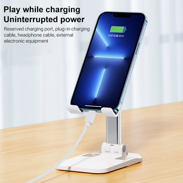 ROCK Desktop Folding Mobile Phone Holder (Black) - Desktop Holder by ROCK | Online Shopping South Africa | PMC TechLife | Buy Now Pay Later Mobicred