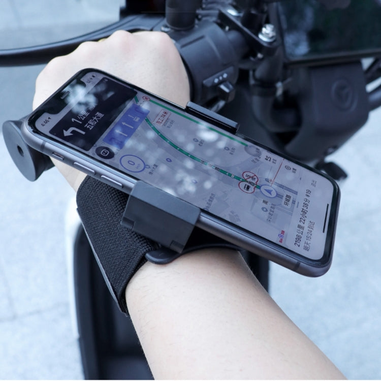 Elastic Wristband Hands Free Phone Holder, Wristband Length: 40cm (Black)