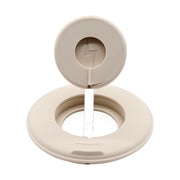 2 in 1 Silicone Desktop Wireless Charger Telescopic Stand For iPhone / Watch Wireless Charger (Beige White)