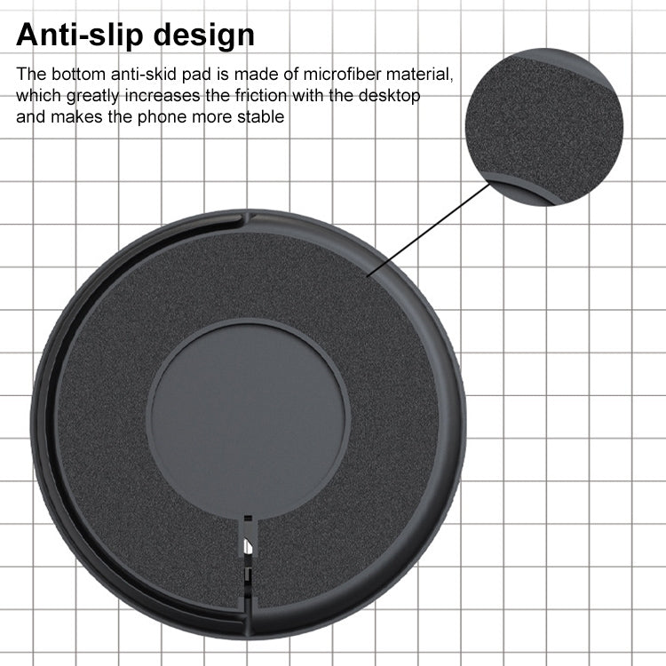 2 in 1 Silicone Desktop Wireless Charger Telescopic Stand For iPhone / Watch Wireless Charger (Beige White)