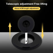 2 in 1 Silicone Desktop Wireless Charger Telescopic Stand For iPhone / Watch Wireless Charger (Beige White)