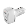 ACC-580 Dual Ports PD 60W Fast Charging Car Charger(White) - Car Charger by PMC TechLife | Online Shopping South Africa | PMC TechLife
