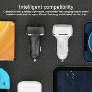 ACC-580 Dual Ports PD 60W Fast Charging Car Charger(White)