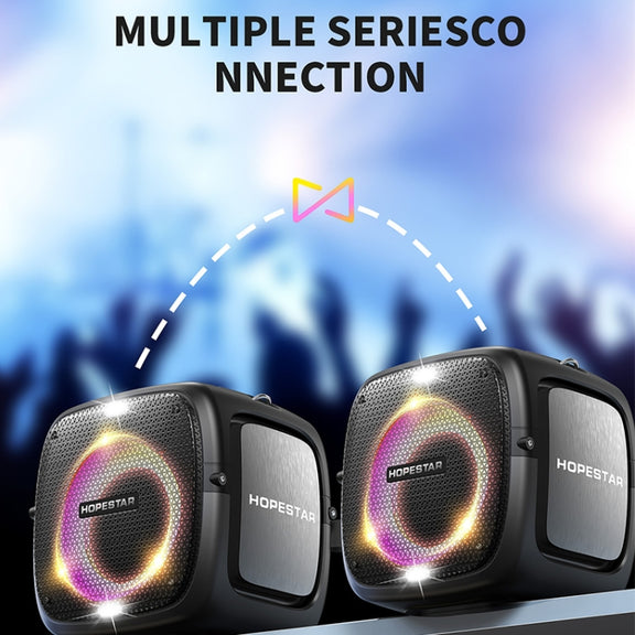 HOPESTAR Party One RGB Lighting Wireless Bluetooth Speaker (Yellow)