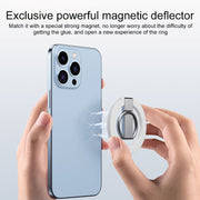 MagSafe Magnetic Adhesive Free Double Joint Ring Holder For iPhone 13 Series / iPhone 12 Series(Blue)