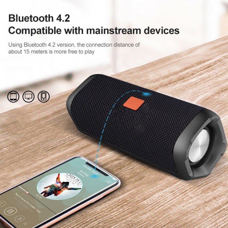 EBS-605 Outdoor Portable Fabric Water-resistant Wireless Bluetooth Subwoofer Speaker(Red)
