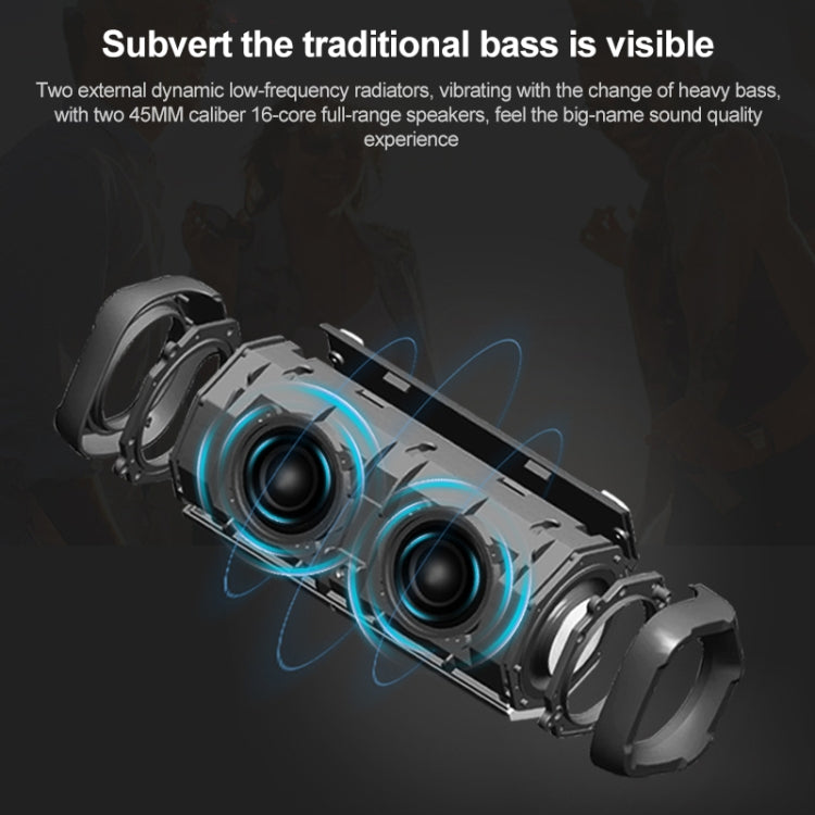 EBS-605 Outdoor Portable Fabric Water-resistant Wireless Bluetooth Subwoofer Speaker(Red)