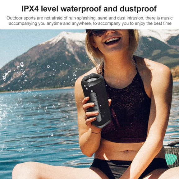 EBS-605 Outdoor Portable Fabric Water-resistant Wireless Bluetooth Subwoofer Speaker(Black)