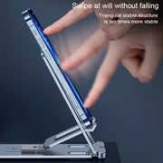 LK022 Portable Foldable Desktop Phone Holder (Silver)