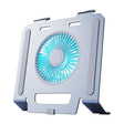 R-JUST HZ25 3.5W Aluminum Alloy Large Turbo Desktop Fan Cooling Laptop Stand(Grey) - free shipping - PMC TechLife - Order now!