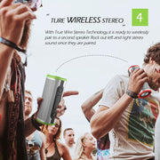 EBS-508 Portable Water-resistant Outdoor Subwoofer Wireless Bluetooth Speaker (Green)